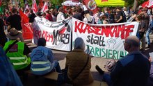 Transparente auf der Demo