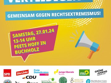 27.1.2024 - Demokratie verteidigen - Gemeinsam gegen Rechtsextremismus!