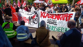 Transparente auf der Demo